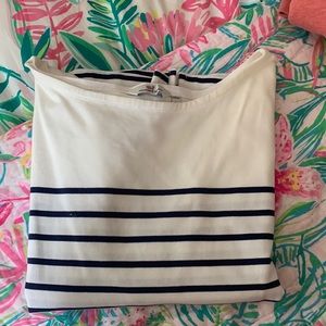 Vineyard Vines Striped Boatneck Long sleeve Tee